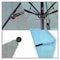 California Umbrella 9' Black Aluminum Market Patio Umbrella, Sunbrella Air Blue 194061335222 - alternate 2